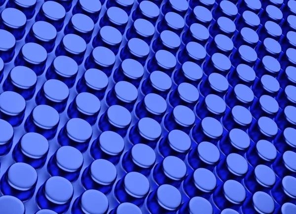 Abstrakt 3d blå geometrisk bakgrund. Vit struktur med skugga. 3D render — Stockfoto