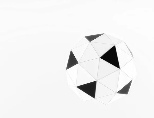 Fekete-fehér szférák geometria háttér. Absztrakt 3d render — Stock Fotó