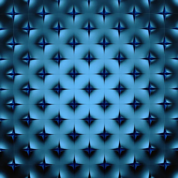 Abstrakt blå geometrisk bakgrund. 3D render — Stockfoto