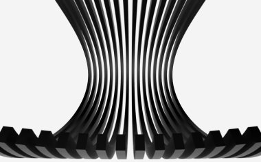 Soyut siyah panelleri ile boşaltmak için metin. 3D render