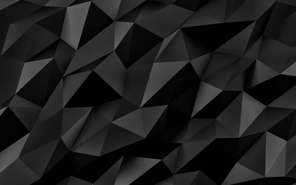 Abstrakter schwarzer geometrischer Hintergrund. Goldstruktur mit Schatten. 3D-Darstellung — Stockfoto
