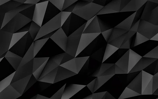Geometrik siyah arka plan. Altın doku gölge ile. 3D render