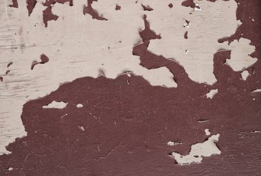 Eski püskü açık ve koyu bej duvar çatlaklar.