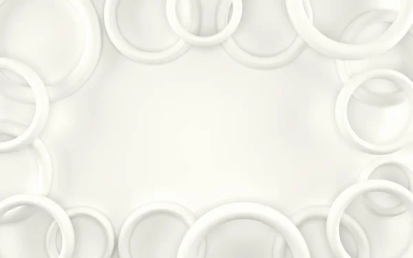 Abstracte 3d witte geometrische achtergrond. Witte patroon met schaduw. 3D render — Stockfoto