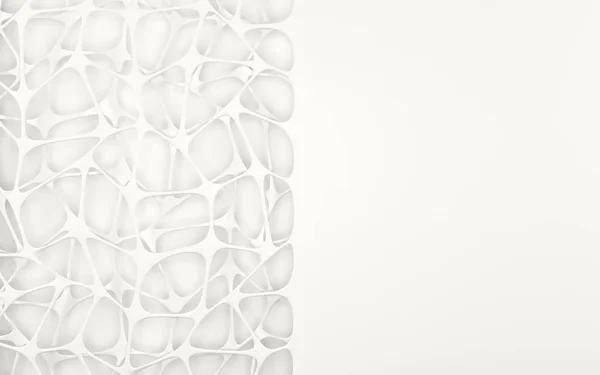 Fundo geométrico branco abstrato. Renderização 3D — Fotografia de Stock