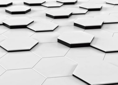 Arka plan tasarım beyaz ve siyah. 3D render