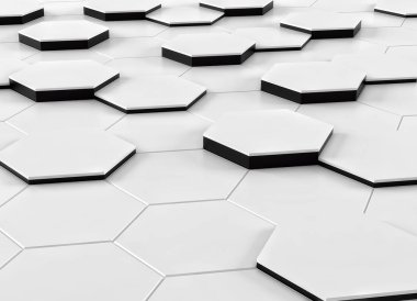 Arka plan tasarım beyaz ve siyah. 3D render