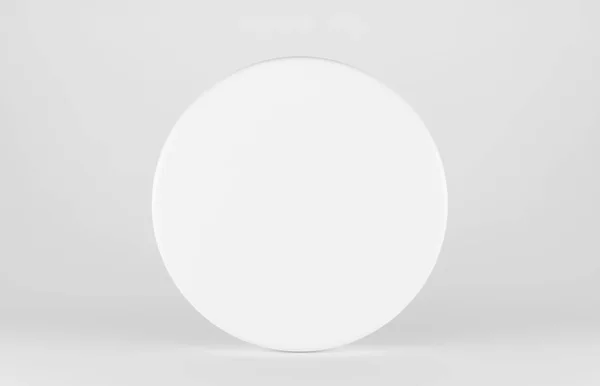 Shpere biały na białym tle. renderowania 3D — Zdjęcie stockowe