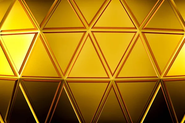 Abstract gold geometric background. Gold texture with shadow. 3D render