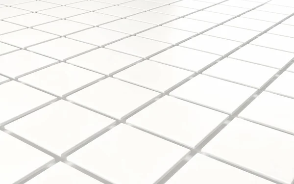 De matrix van de abstracte achtergrond van wit glanzend kubussen. 3D render — Stockfoto