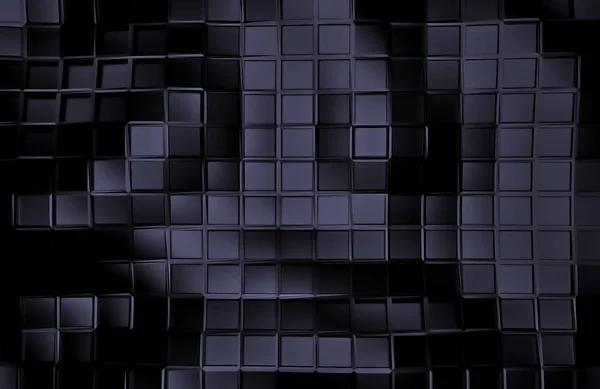 Absztrakt fekete geometriai háttérrel. 3D render — Stock Fotó