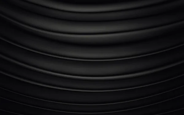 Чорний хвилястий фон кольоровий сплеск, елегантний стильний дизайн. 3d візуалізація — стокове фото