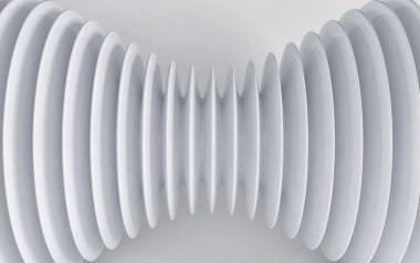 Beyaz dalgalı arka plan renk sıçraması, zarif klas tasarım. 3d hazırlayıcı