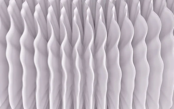 Blanc ondulé éclaboussure de couleur de fond, élégant design chic. 3d rendu — Photo