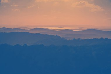 Havadan görünümü peyzaj.