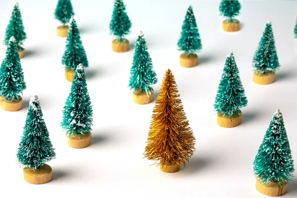 Christmas pattern made with pine trees. — ストック写真