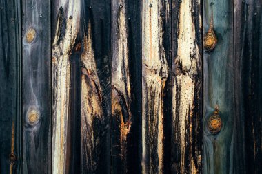 Ahşap kırsal doku arka planı. Mavi ve doğal ahşap rengi. Çit, masa arkaplanı