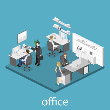  İzometrik Office iç