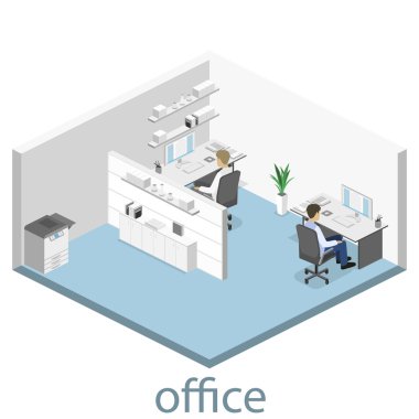  İzometrik Office iç