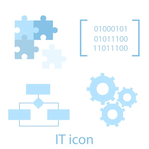 Software ontwikkeling iconen — Stockvector