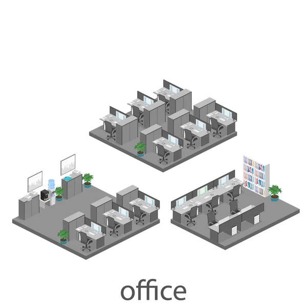 Absztrakt office padló belső szervezeti egységek — Stock Vector