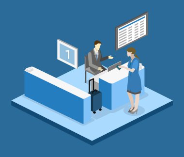  iç Havaalanı check-in.