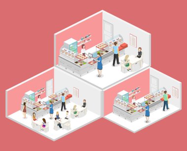 Bir kahve dükkanının içinde.