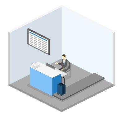  iç Havaalanı check-in.