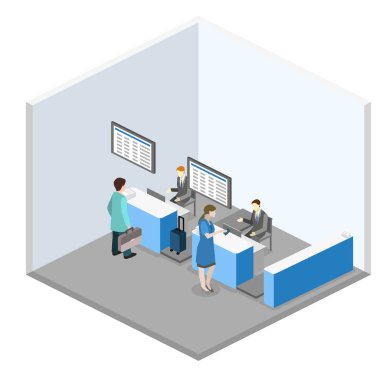  iç Havaalanı check-in.