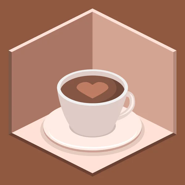Intérieur isométrique du café — Image vectorielle
