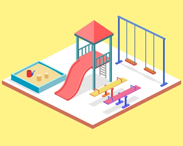 Kinderspielplatz — Stockvektor