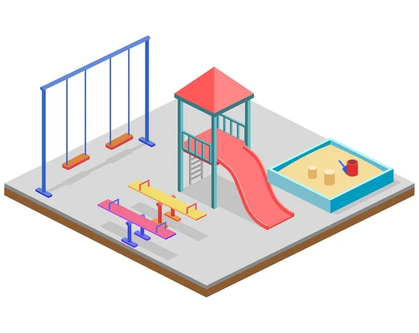 Conjunto de parque infantil — Vetor de Stock