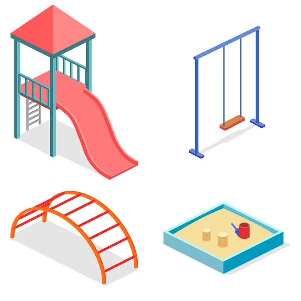 Barn lekplats set — Stock vektor