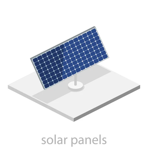 Panneaux solaires extérieurs — Image vectorielle