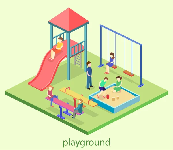 Kinderspielplatz — Stockvektor