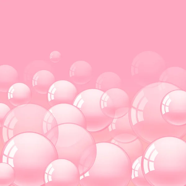 Background with pink bubble gum — Stock Vector