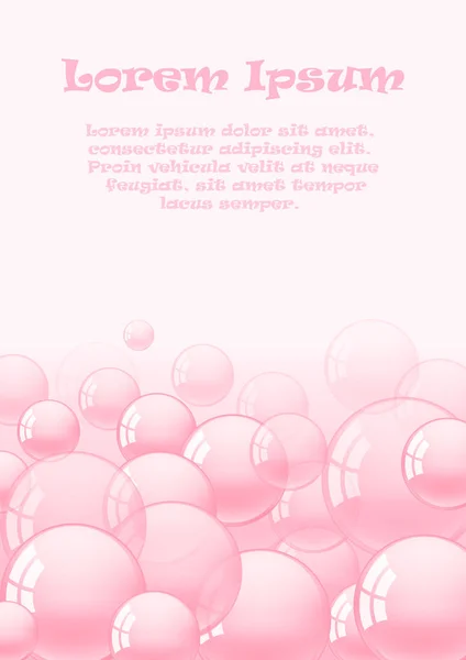 Background with pink bubble gum — Stock Vector