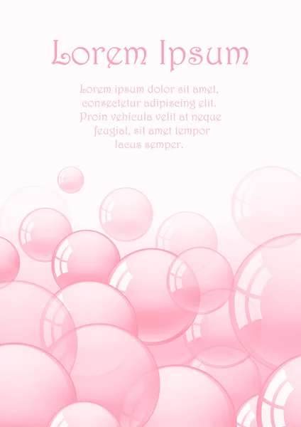 Background with pink bubble gum — Stock Vector