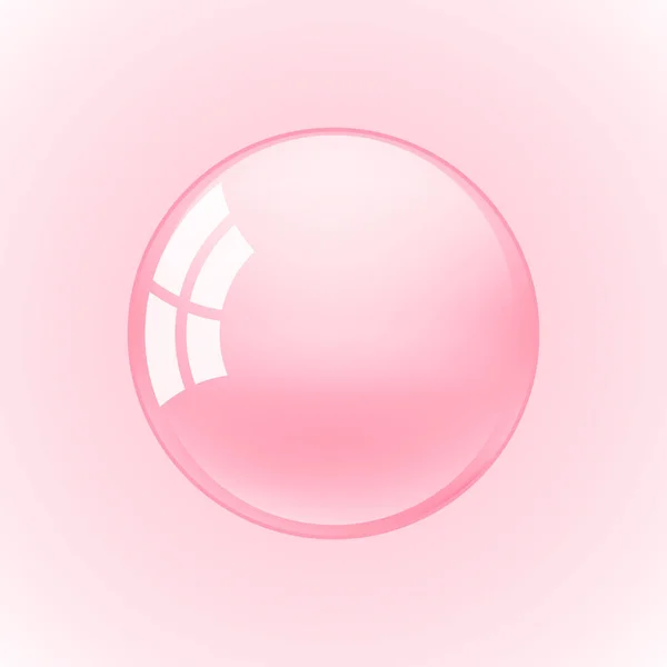 Background with pink bubble gum — Stock Vector