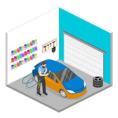 Araba kablo yola kış dağlar 