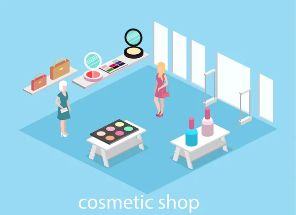 Loja de cosméticos interior — Vetor de Stock