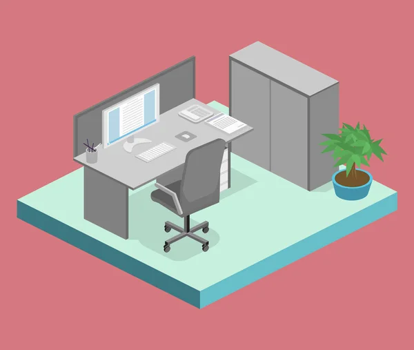 2d pixel art office design Pixel art office stock illustration
