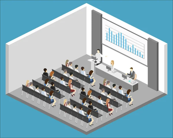 Réunion de présentation des affaires — Image vectorielle