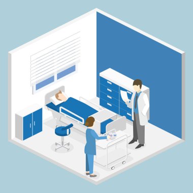 Hastane odasında iç.