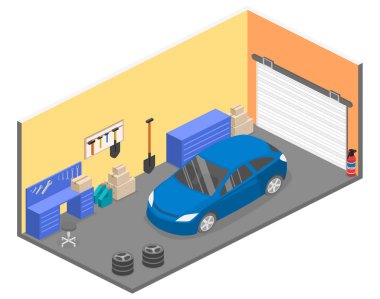 Garaj yerde çalışma.