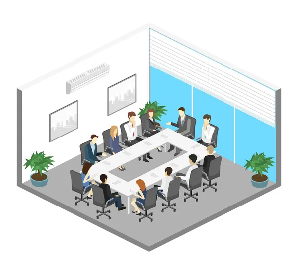 Obchodní schůzka v kanceláři — Stockový vektor