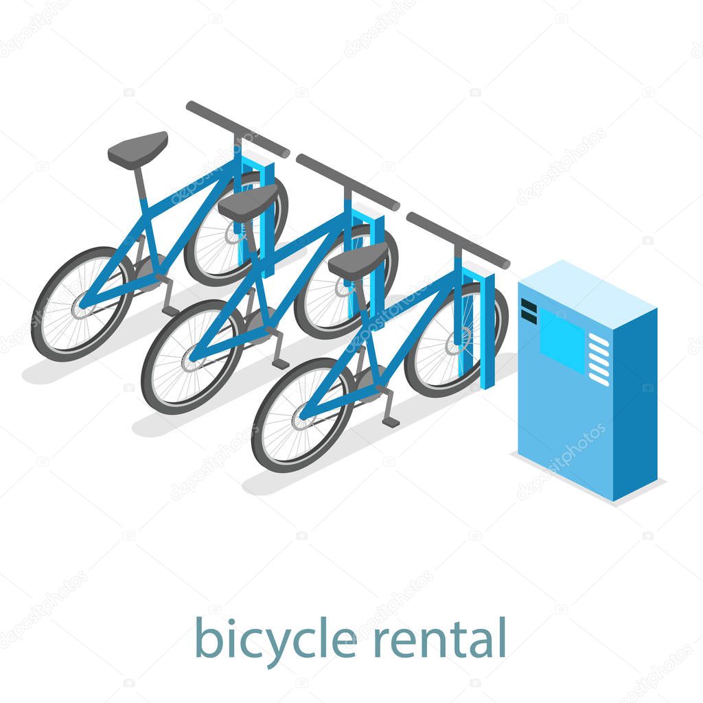 Isometric bicycles rental