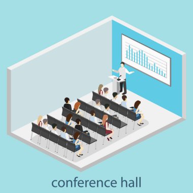 İş karşılaşma içinde konferans salonu