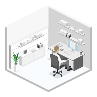 İzometrik Office iç