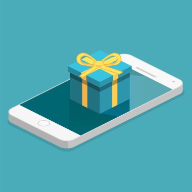 üstünde tepe-in telefon hediye kutusu